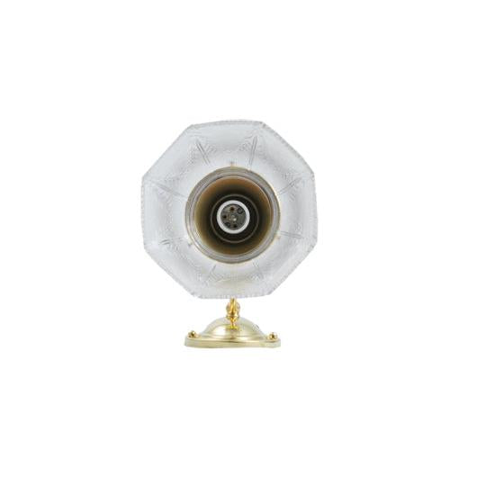 Meyda Lighting Revival 7" Polished Brass Summer Wheat Wall Sconce With Clear Shade Glass