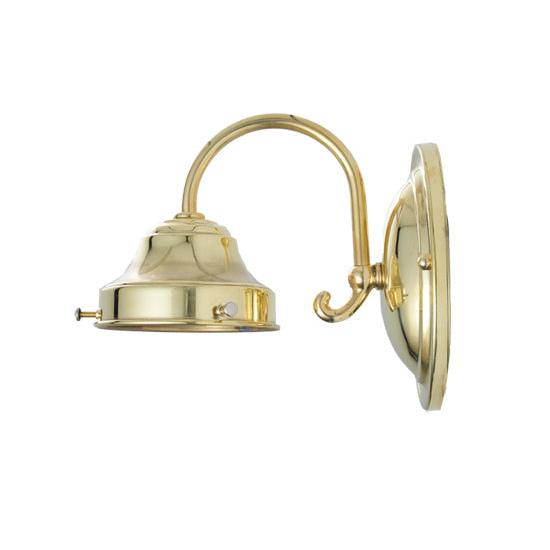 Meyda Lighting Revival 7" Polished Brass Summer Wheat Wall Sconce With Clear Shade Glass