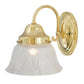 Meyda Lighting Revival 7" Polished Brass Summer Wheat Wall Sconce With Clear Shade Glass