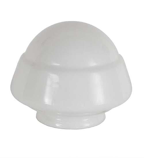 Meyda Lighting Revival 7" Schoolhouse Emma Globe White Opal Shade Glass