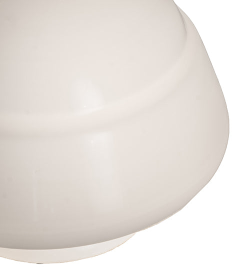 Meyda Lighting Revival 7" Schoolhouse Emma Globe White Opal Shade Glass