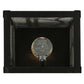 Meyda Lighting Revival 7" Textured Black Deco Wall Sconce With Clear Seeded Shade Glass
