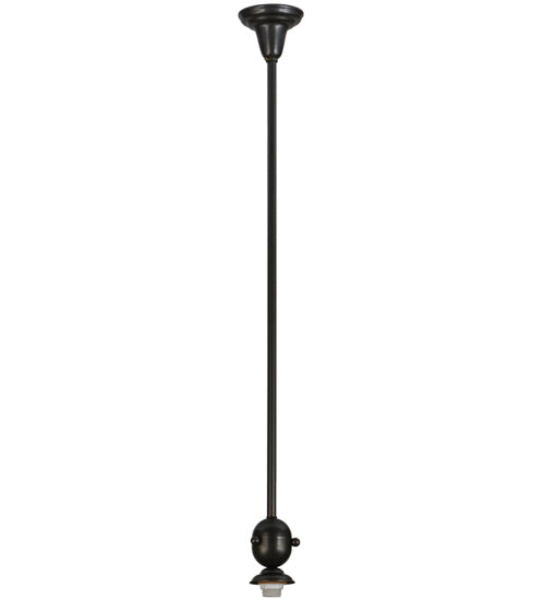 Meyda Lighting Revival 74129 5" Craftsman Brown on Brass Deco Ball Pendant Light Hardware