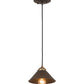 Meyda Lighting Revival 8" Antique Brass & Oil Rubbed Bronze Chic Mini Pendant Light