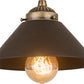 Meyda Lighting Revival 8" Antique Brass & Oil Rubbed Bronze Chic Mini Pendant Light
