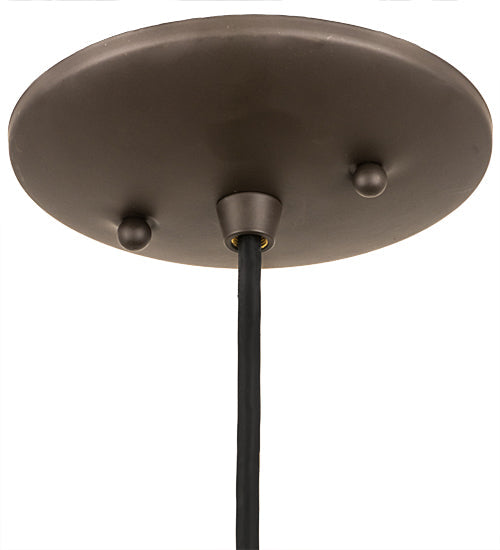 Meyda Lighting Revival 8" Antique Brass & Oil Rubbed Bronze Chic Mini Pendant Light