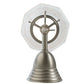 Meyda Lighting Revival 8" Brushed Nickel Gas & Electric Wall Sconce With Clear Shade Glass