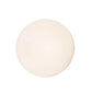 Meyda Lighting Revival 8" Brushed Nickel Schoolhouse Flush Mount Light With White Globe Shade Glass