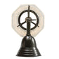 Meyda Lighting Revival 8" Craftsman Brown Gas & Electric Wall Sconce With Clear Shade Glass