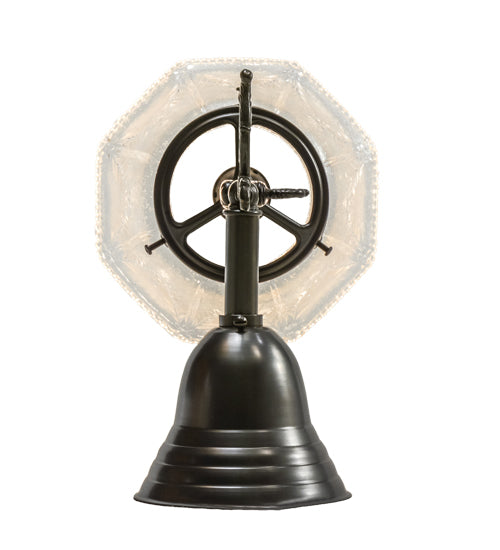 Meyda Lighting Revival 8" Craftsman Brown Gas & Electric Wall Sconce With Clear Shade Glass
