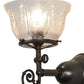 Meyda Lighting Revival 8" Craftsman Brown Gas & Electric Wall Sconce With Clear Shade Glass