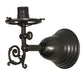 Meyda Lighting Revival 8" Craftsman Brown Gas & Electric Wall Sconce With Clear Shade Glass