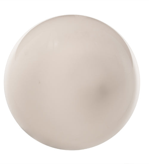 Meyda Lighting Revival 8" Craftsman Brown Schoolhouse Flush Mount Light With White Globe Shade Glass