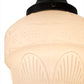 Meyda Lighting Revival 8" Craftsman Brown Schoolhouse Rochelle Mini Pendant Light With White Etched Opal Shade Glass