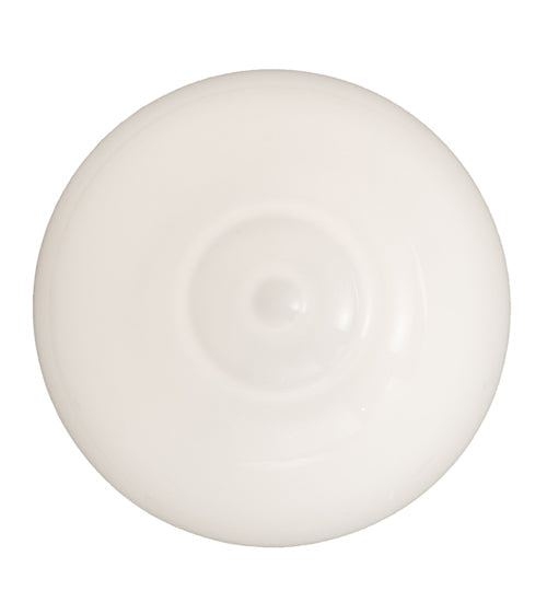 Meyda Lighting Revival 8" Craftsman Brown Schoolhouse Semi-flush Mount Light With White Shade Glass