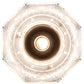 Meyda Lighting Revival 8" Craftsman Brown Summer Wheat Mini Pendant Light With Clear Textured Shade Glass