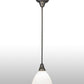 Meyda Lighting Revival 8" French Bronze Chelsea Goblet Pendant Light With White Opal Shade Glass
