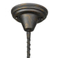 Meyda Lighting Revival 8" French Bronze Chelsea Goblet Pendant Light With White Opal Shade Glass
