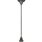Meyda Lighting Revival 8" French Bronze Chelsea Goblet Pendant Light With White Opal Shade Glass