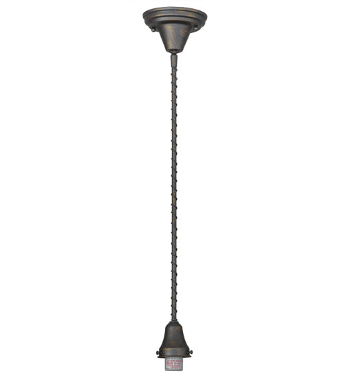 Meyda Lighting Revival 8" French Bronze Chelsea Goblet Pendant Light With White Opal Shade Glass