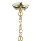 Meyda Lighting Revival 8" Polished Brushed Summer Wheat Mini Pendant Light With Clear Shade Glass