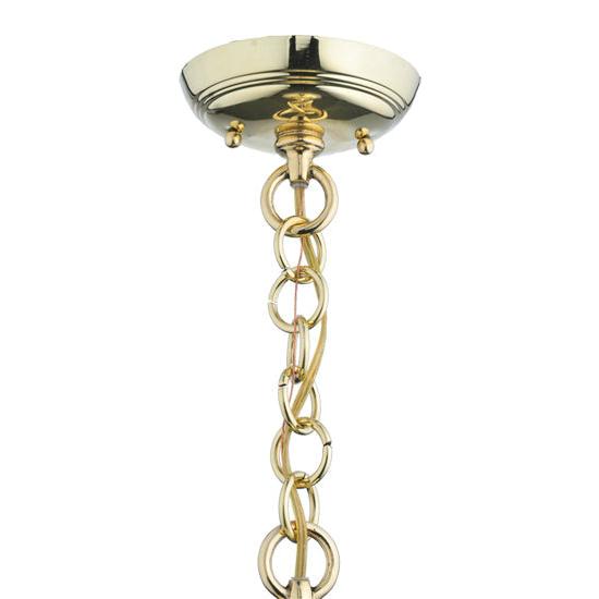 Meyda Lighting Revival 8" Polished Brushed Summer Wheat Mini Pendant Light With Clear Shade Glass