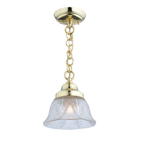 Meyda Lighting Revival 8" Polished Brushed Summer Wheat Mini Pendant Light With Clear Shade Glass