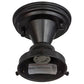 Meyda Lighting Revival 8" Textured Black Schoolhouse Flush Mount Light With White Opal Shade Glass