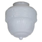 Meyda Lighting Revival 8" White Opal Schoolhouse Rochelle Shade Glass