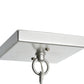Meyda Lighting Revival 9" Nickel Deco Mini Pendant Light With White Art Shade Glass