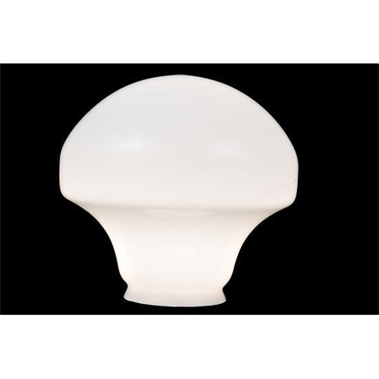 Meyda Lighting Revival 9" White Opal Schoolhouse Classic Glode Neck Shade Glass