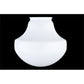 Meyda Lighting Revival 9" White Opal Schoolhouse Classic Glode Neck Shade Glass