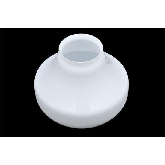 Meyda Lighting Revival 9" White Opal Schoolhouse Classic Glode Neck Shade Glass