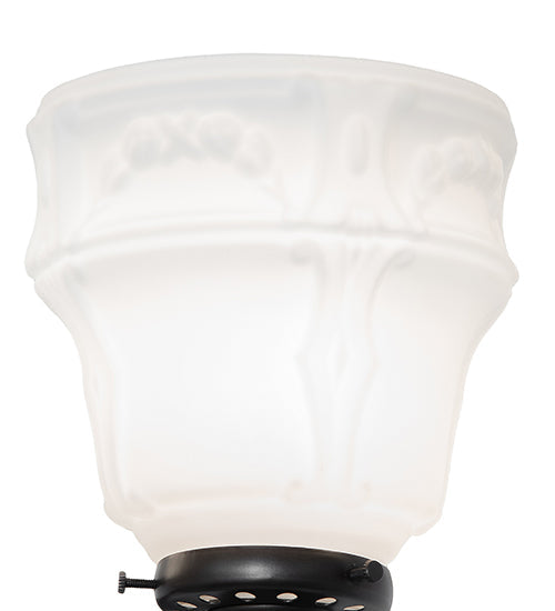 Meyda Lighting Revival Chelsea 15" 2-Light Black On Brass Garland Wall Sconce With White Shade Glass