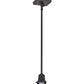 Meyda Lighting Revival Chelsea Favrile 4" Craftsman Brown Pendant Light With Gold & Yellow Iridescent Shade Glass