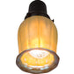 Meyda Lighting Revival Chelsea Favrile 4" Craftsman Brown Pendant Light With Gold & Yellow Iridescent Shade Glass