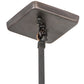 Meyda Lighting Revival Chelsea Favrile 4" Craftsman Brown Pendant Light With Gold & Yellow Iridescent Shade Glass