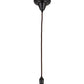 Meyda Lighting Revival Chelsea Favrile 5" Craftsman Brown Chelsea Favrile Mini Pendant Light With Gold & Yellow Iridescent Shade Glass