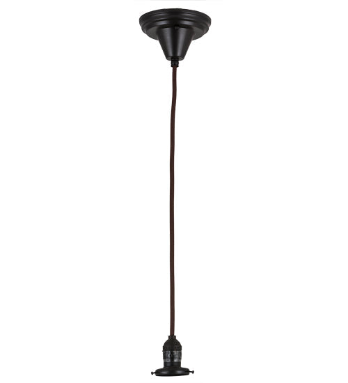 Meyda Lighting Revival Chelsea Favrile 5" Craftsman Brown Chelsea Favrile Mini Pendant Light With Gold & Yellow Iridescent Shade Glass