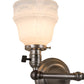 Meyda Lighting Revival Garland 16" 2-Light Brushed Nickel Wall Sconce With White Shade Glass