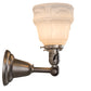 Meyda Lighting Revival Garland 16" 2-Light Brushed Nickel Wall Sconce With White Shade Glass