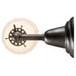 Meyda Lighting Revival Garland 5" Brushed Nickel Wall Sconce With White Shade Glass