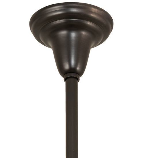 Meyda Lighting Revival Oyster Bay 26" 4-Light Craftsman Brown Favrile Chandelier Hardware