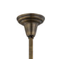 Meyda Lighting Revival Oyster Bay 27" 4-Light Antique Brass Goblet Chandelier With White Shade Glass