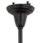 Meyda Lighting Revival Oyster Bay 27" 4-Light Craftsman Brown Goblet Chandelier With White Shade Glass