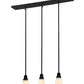 Meyda Lighting Revival Oyster Bay 36" 3-Light Craftsman Brown Goblet Island Pendant Light With White Opal Shade Glass