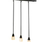 Meyda Lighting Revival Oyster Bay 36" 3-Light Craftsman Brown Goblet Island Pendant Light With White Opal Shade Glass