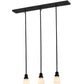 Meyda Lighting Revival Oyster Bay 36" 3-Light Craftsman Brown Goblet Island Pendant Light With White Opal Shade Glass