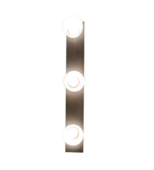 Meyda Lighting Revival Oyster Bay 36" 3-Light Craftsman Brown Island Pendant Light With White Opal Shade Glass