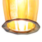 Meyda Lighting Revival Oyster Bay 4" Craftsman Brown Favrile Wall Sconce With Gold Iridescent Shade Glass